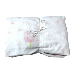 Vintage Wamsutta Ultracale Pink Floral Double Size Fitted Sheet Cottagecore GUC